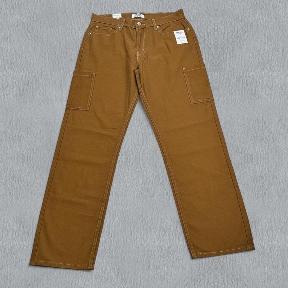 Levi's Tan Straight Leg Jeans